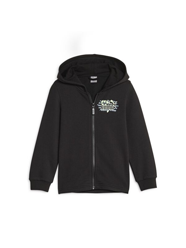 Puma Essentials Mix Mtch Çocuk Siyah Kapüşonlu Ceket