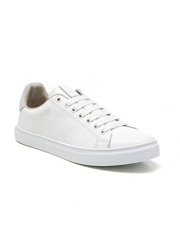 John May Kadın Sneaker ( Günlük) MAR-25Y-209-02 Beyaz-Bej Mel