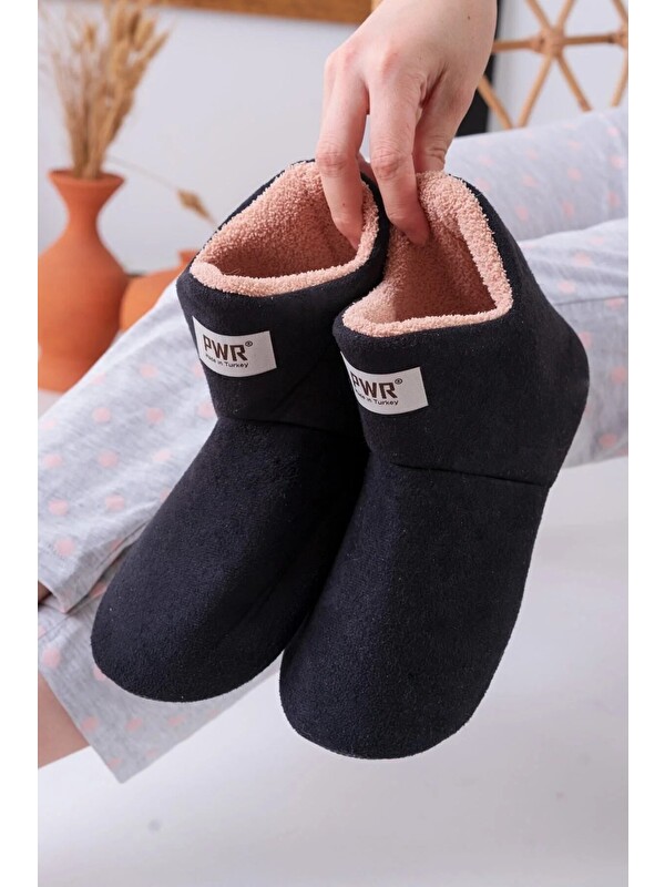 Slipcat Unisex Içi Yünlü Ev Pandufu Ev Botu Ev Ayakkabısı