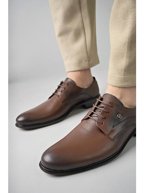 H0143 Erkek Günlük Klasik Hakiki Deri Ayakkabı - Görsel 6