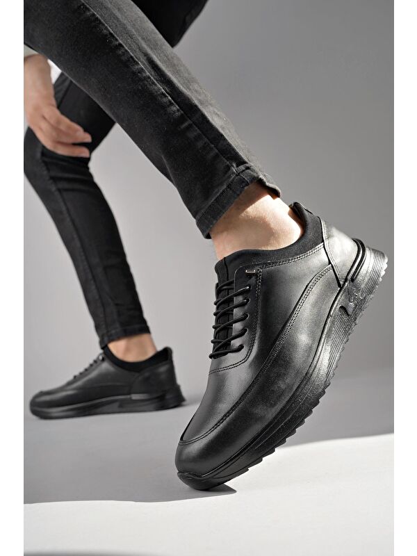 FREE Erkek Günlük Klasik Hakiki Deri Casual Rahat Ortopedik Ayakkabı - Görsel 7