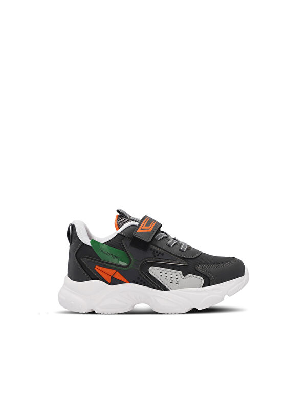 Unisex Çocuk Sneaker Ayakkabı Koyu Gri - Görsel 3