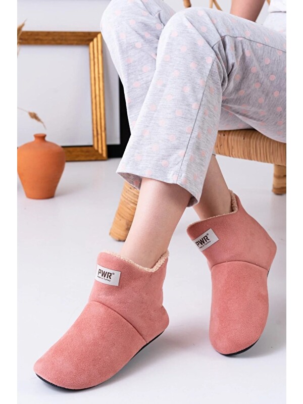 Slipcat Unisex Içi Yünlü Ev Pandufu Ev Botu Ev Ayakkabısı