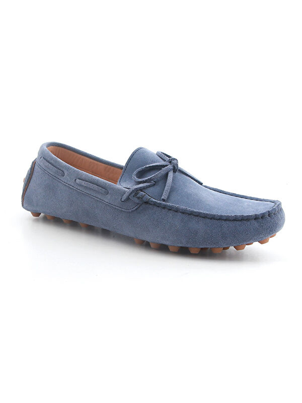 John May Erkek Oxford ( Klasik) TZ-13401 Denim Süet