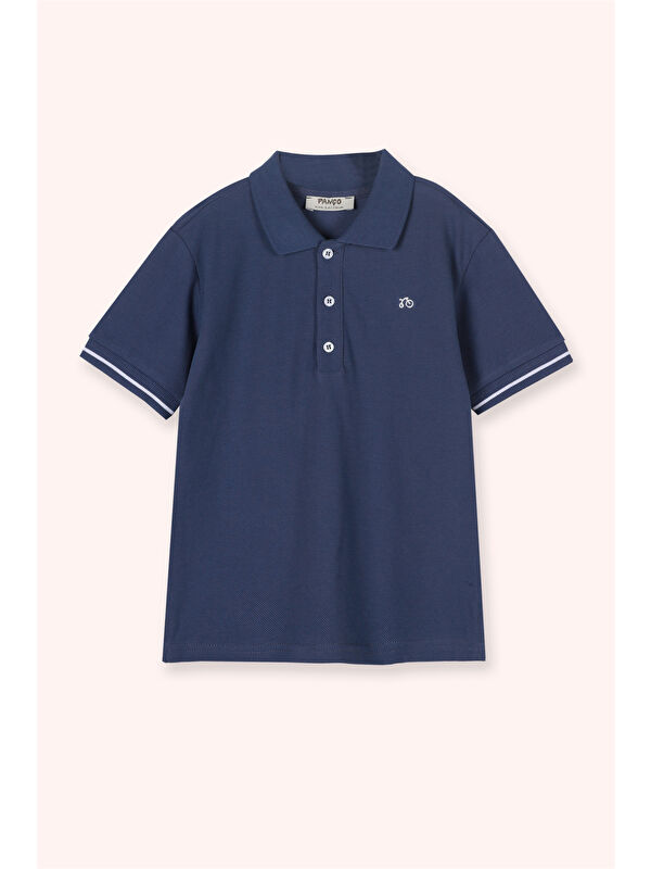 Panço Erkek Çocuk Polo T-Shirt Somon