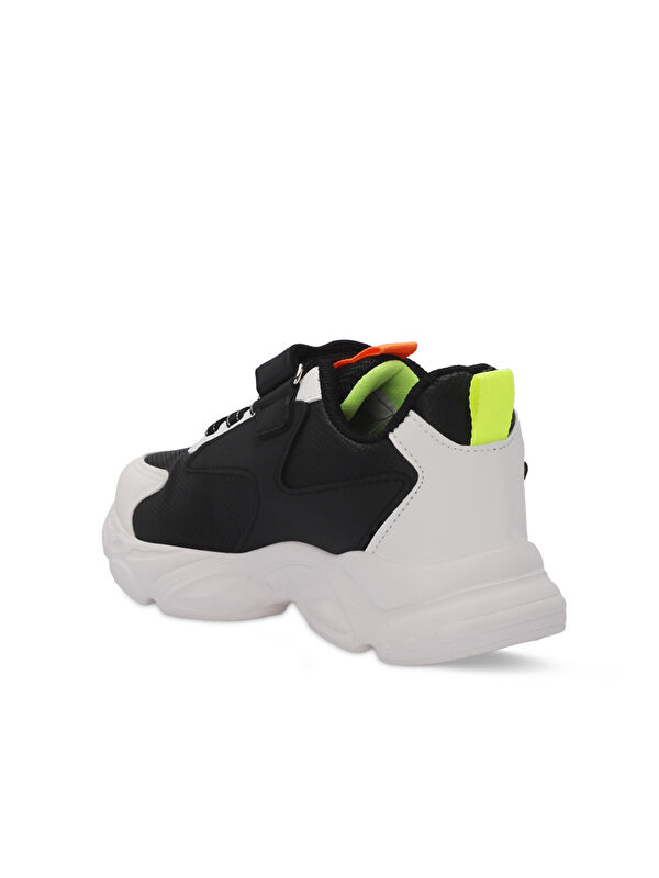 Unisex Çocuk Sneaker Ayakkabı Siyah / Beyaz - Görsel 3