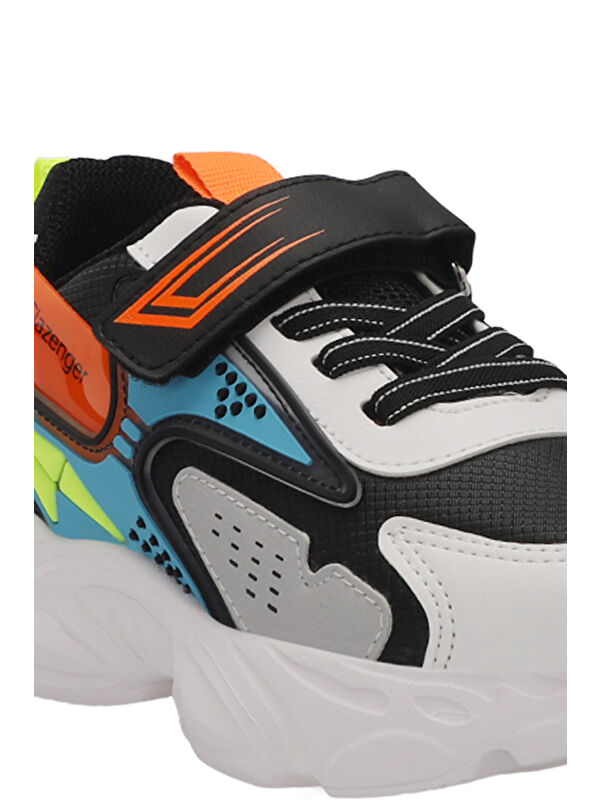 Unisex Çocuk Sneaker Ayakkabı Siyah / Beyaz - Görsel 4