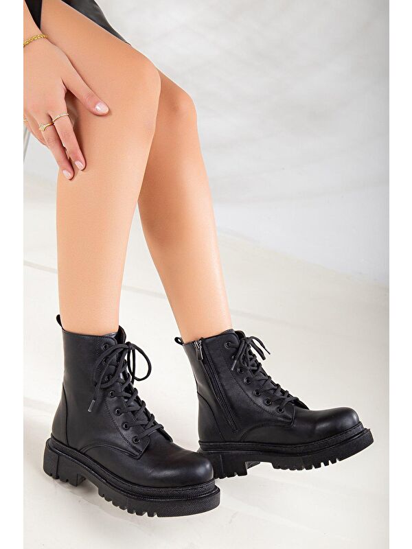 D034 Kadın Soğuk Geçirmez Kışlık Ortopedik Bot - Görsel 3