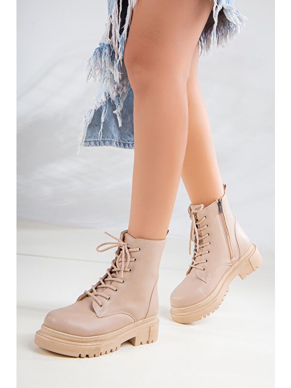 D034 Kadın Soğuk Geçirmez Kışlık Ortopedik Bot - Görsel 4