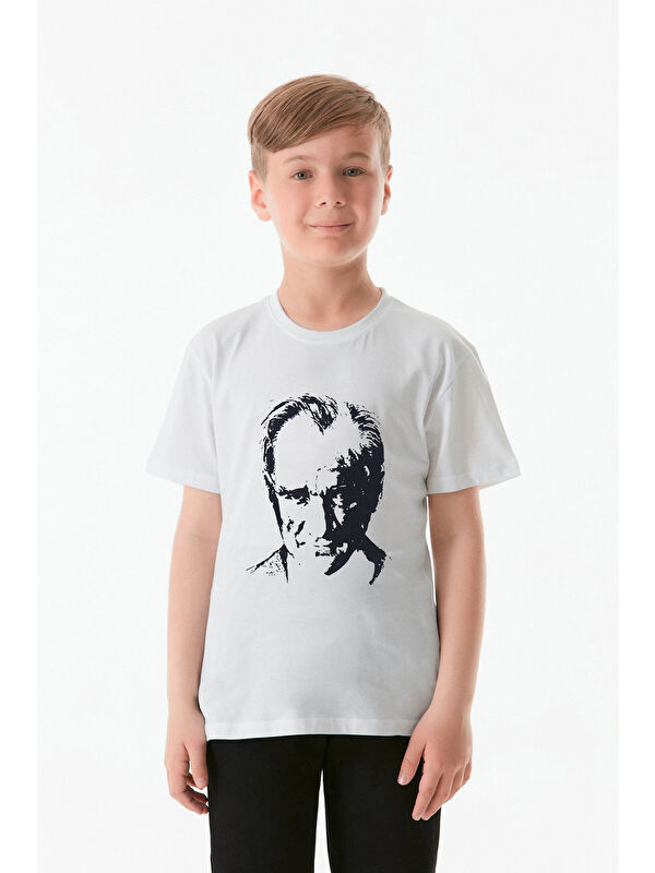 Fullamoda Atatürk Baskılı Unisex Çocuk Tişört
