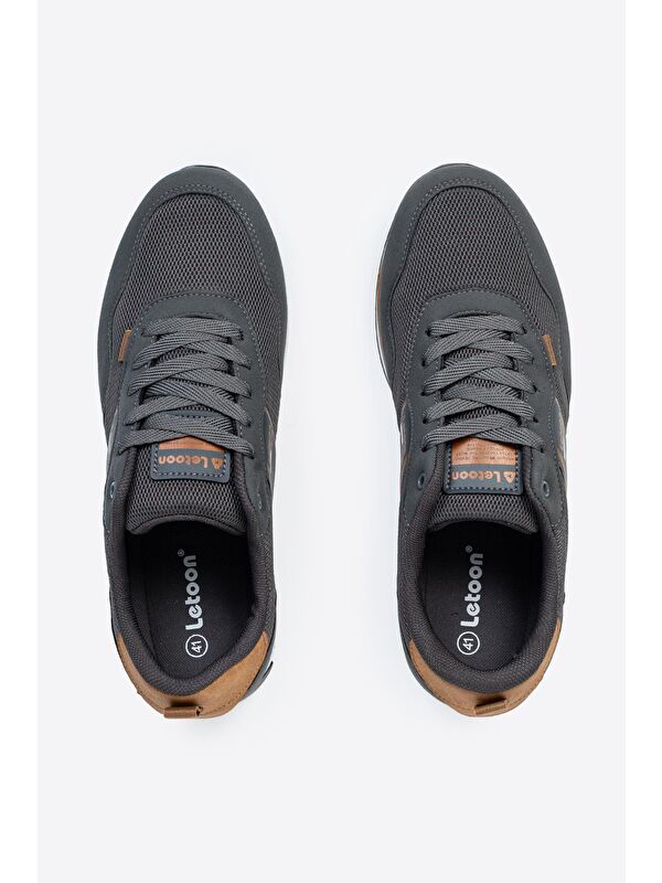 Yuvarlak Burunlu Bağcıklı Erkek Spor Ayakkabı - Görsel 7