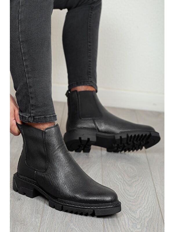 D111 Ürün Soğuk Geçirmez Ortopedik Erkek Kışlık Bot - Görsel 3