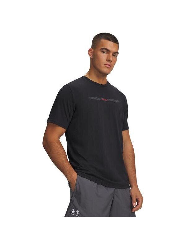 Under Armour Blur Wordmark Erkek Siyah Tişört