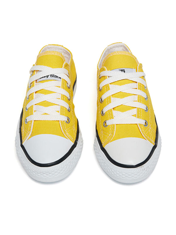 Çocuk Unisex Sarı Rahat Kalip Bağcıklı Spor Ayakkabı - Görsel 5