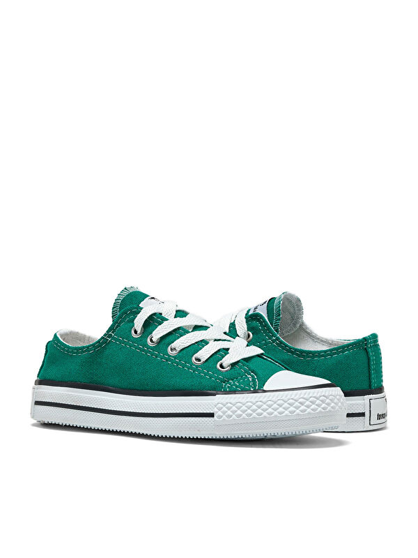 Çocuk Unisex Yeşil Rahat Kalip Bağcıklı Spor Ayakkabı - Görsel 5