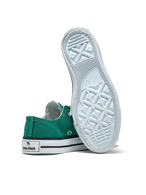 Çocuk Unisex Yeşil Rahat Kalip Bağcıklı Spor Ayakkabı - Görsel 6