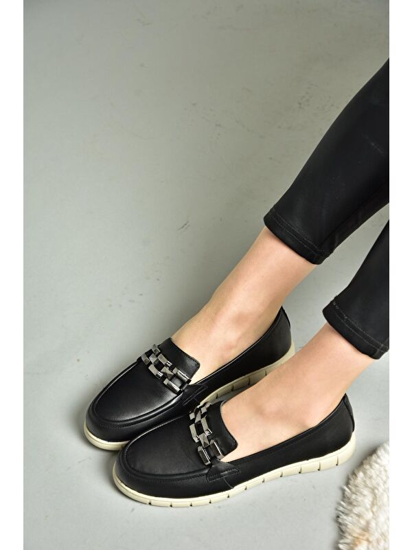 P5550811 Siyah Kadın Ayakkabı - Görsel 4