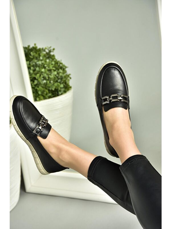 P5550811 Siyah Kadın Ayakkabı - Görsel 5