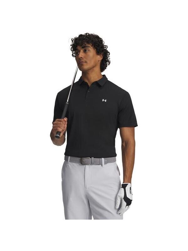 Under Armour T2G Pique Erkek Siyah Polo Yaka Tişört