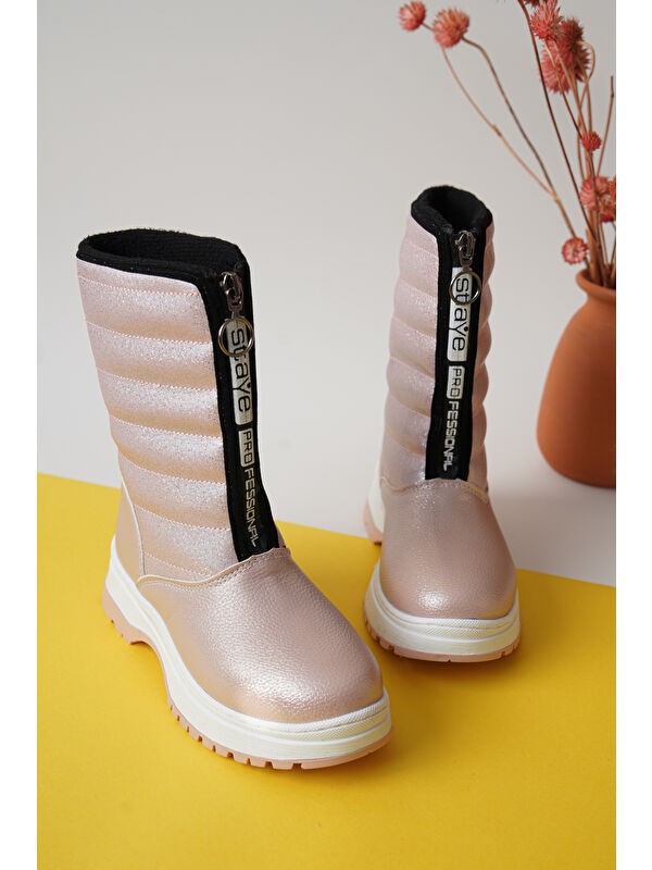 D078 Günlük Ortopedik Kız Çocuk Soğuk Geçirmez Bot - Görsel 4