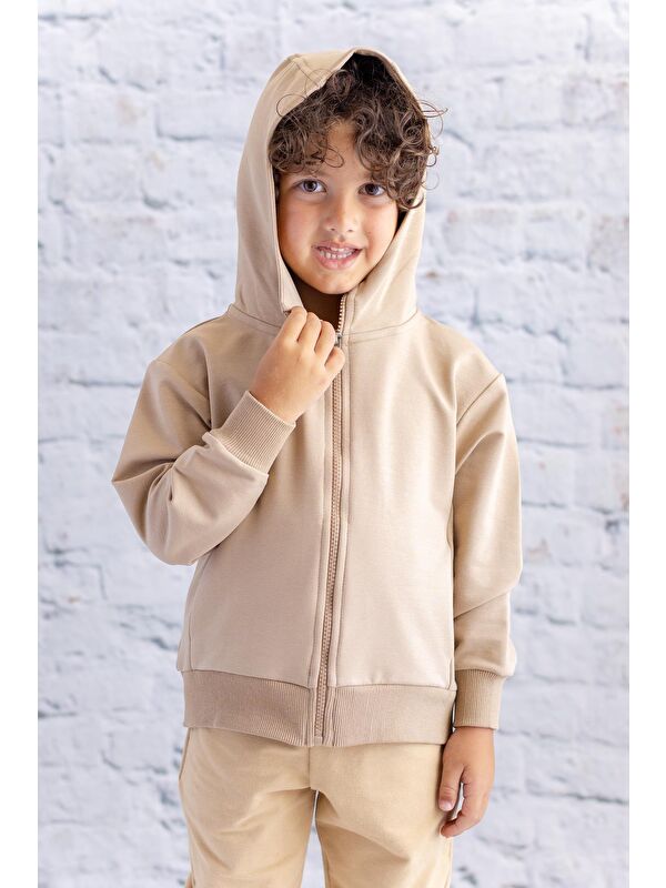 ZEYLAND Unisex Çocuk BasicFermuarlı Sweatshirt