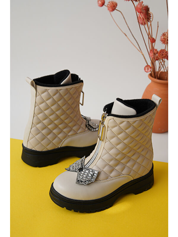 D083 Günlük Ortopedik Kız Çocuk Soğuk Geçirmez Bot - Görsel 4