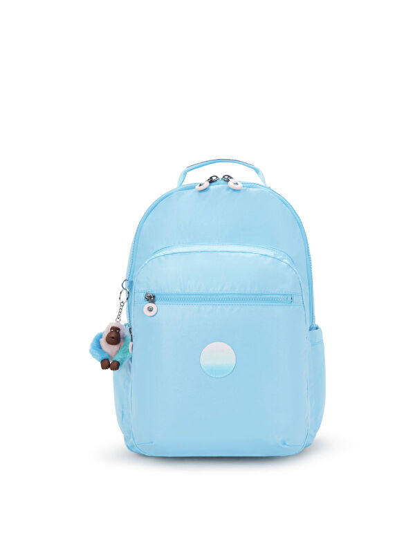 Kipling Seoul Lap Okul Çantası Sea Blue Met KI713552D