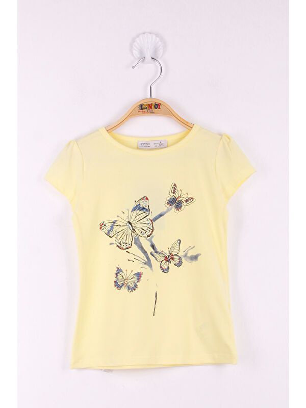 Toontoykids Kız Çocuk Baskılı T-Shirt