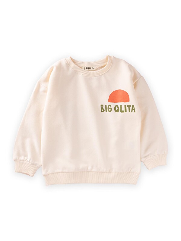 CİGİT Erkek Çocuk Baskılı Sweatshirt