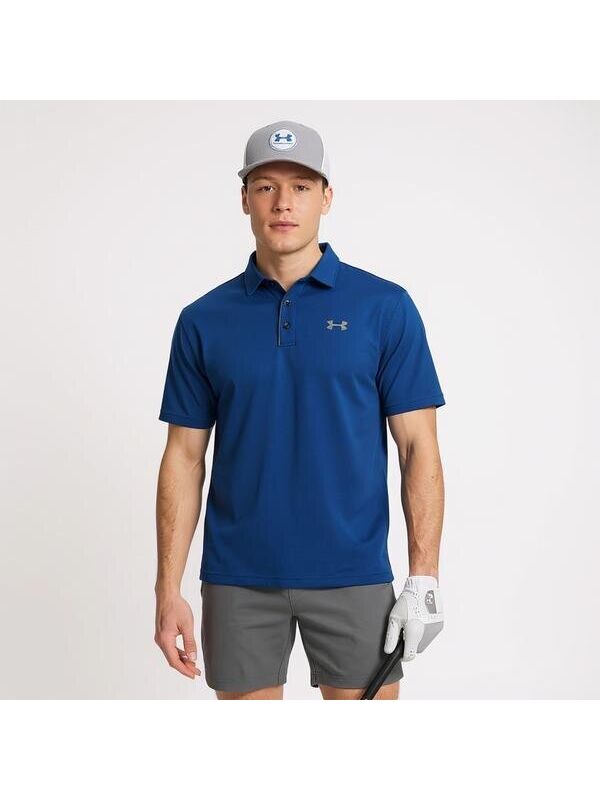 Under Armour Tech Erkek Mavi Polo Yaka Tişört