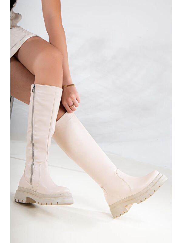 D9500 Ürün Soğuk Geçirmez Kadın Kışlık Çizme - Görsel 4