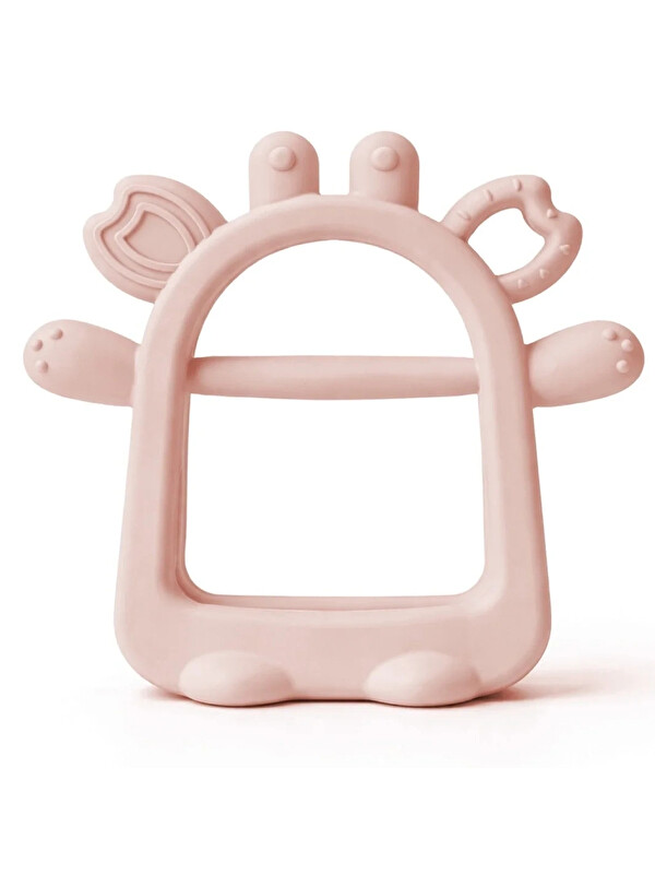 Babyjem Silikon Kolay Kavrama Diş Kaşıyıcı Pembe