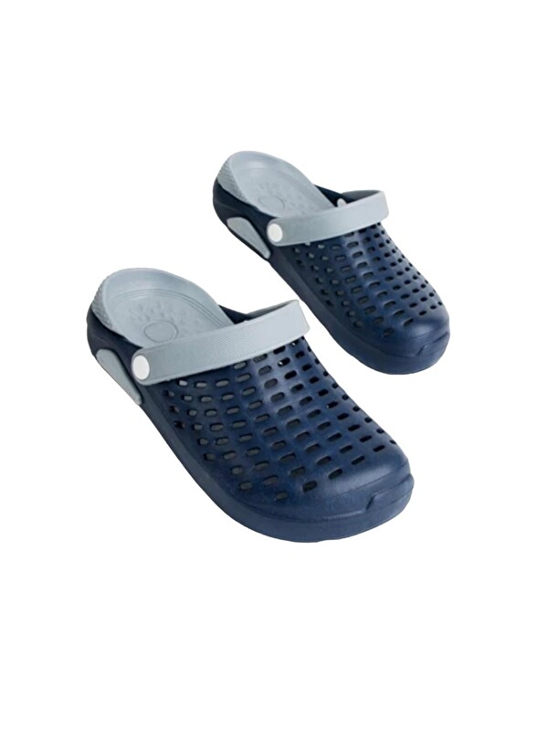 LİGER Unisex Comfort Eva Taban Terlik Lacİvert-Grİ