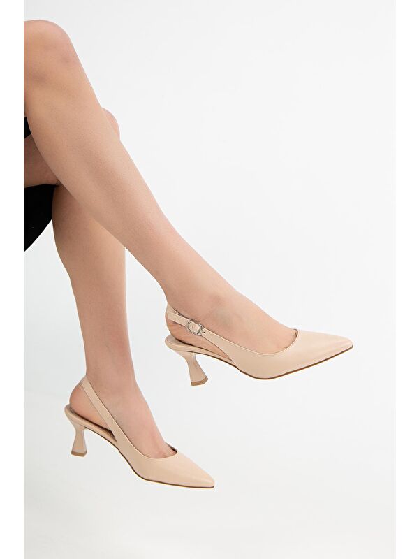 D1705 Kadın Günlük Klasik Topuklu Ayakkabı - Görsel 3