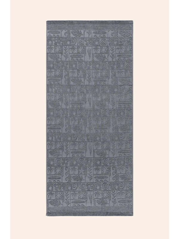 İrya Kayora %100 Pamuk Plaj Havlusu 80x170 cm Windy Blue