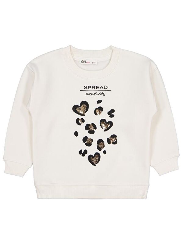 Civil Girls Leopar Baskılı 2-5 Yaş Sweatshirt