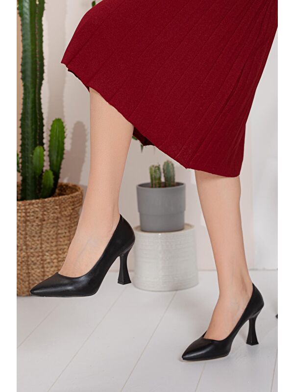 Nicole Kadın Rahat Şık Topuklu Ayakkabı Stiletto - Görsel 6