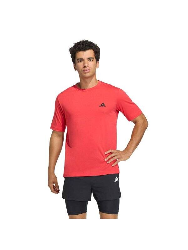 Adidas Workout Essentials Feelready Erkek Kırmızı Yuvarlak Yaka Tişört