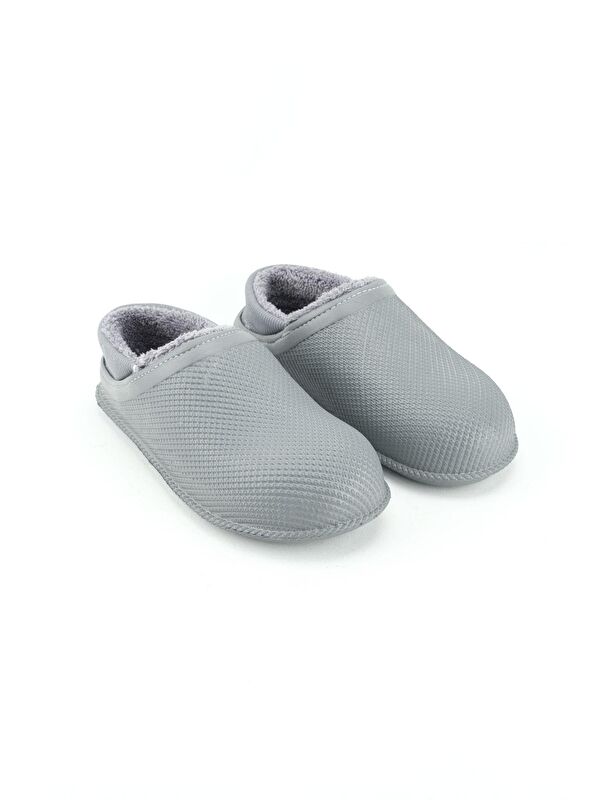 Erkek Kışlık Eva İçi Pelüşlü Sessiz Taban Ev Bahçe Terlik - Görsel 4