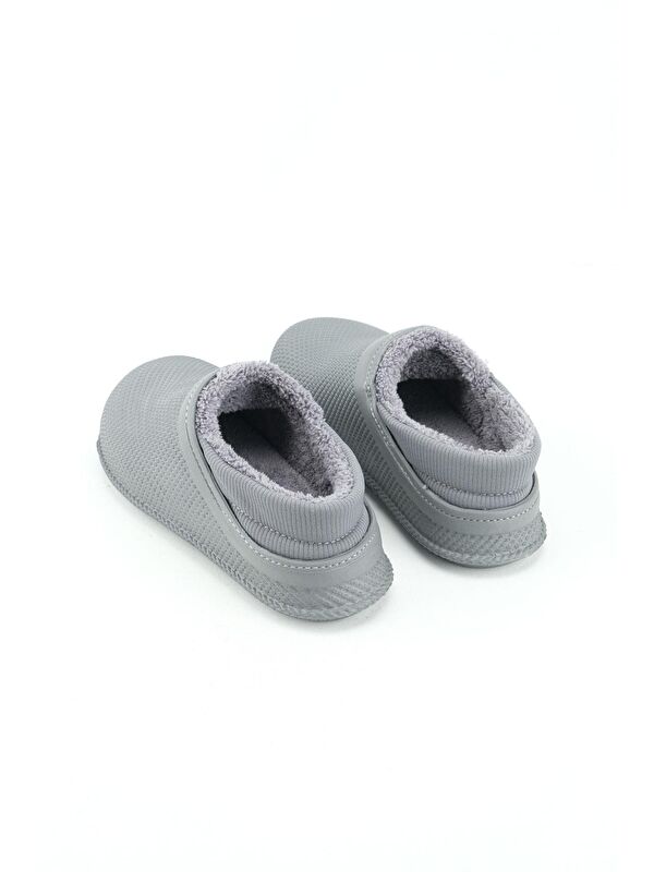 Erkek Kışlık Eva İçi Pelüşlü Sessiz Taban Ev Bahçe Terlik - Görsel 5