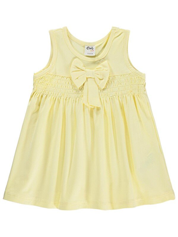 Civil Baby Gipe - Kurdelalı 6-18 Ay Elbise - Sarı
