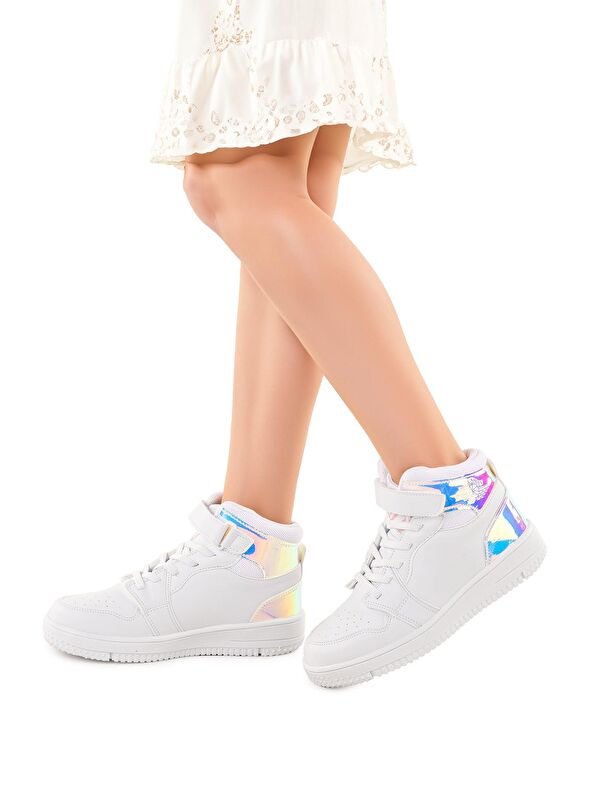 Hayka Hologram Cırtlı Kız Çocuk Spor Ayakkabı - Görsel 3