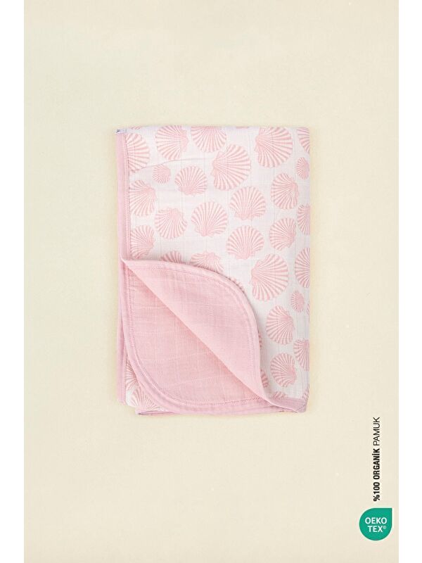 İrya BebeMarin Seashell Müslin Battaniye 120x120 Pembe