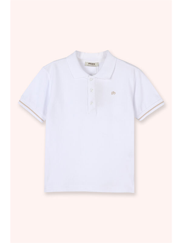 Panço Erkek Çocuk Polo T-Shirt Somon