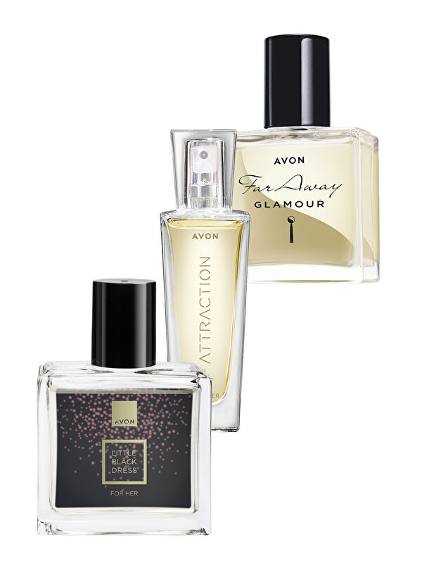 AVON Little Black Dress Far Away Glamour ve Attraction Kadın Parfüm Paketi