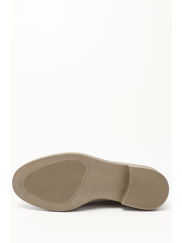 Gonderi(r) Lacivert Gonderi(r) Hakiki Deri Loafer Tokalı Kadın Ayakkabı