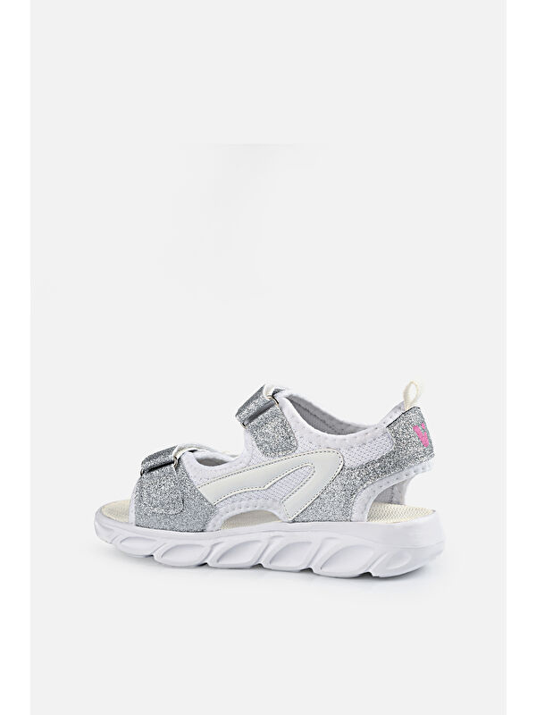 Roy Işıklı Kız Çocuk Beyaz Sandalet - Görsel 4