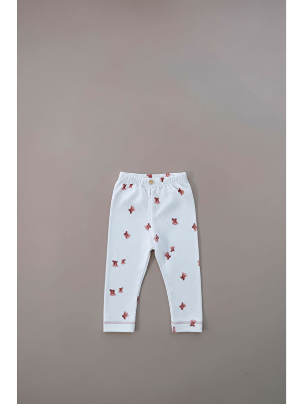 Oh La La Koala For Little Ones Çan Baskılı Paça Dikiş Detaylı Bebek Tayt