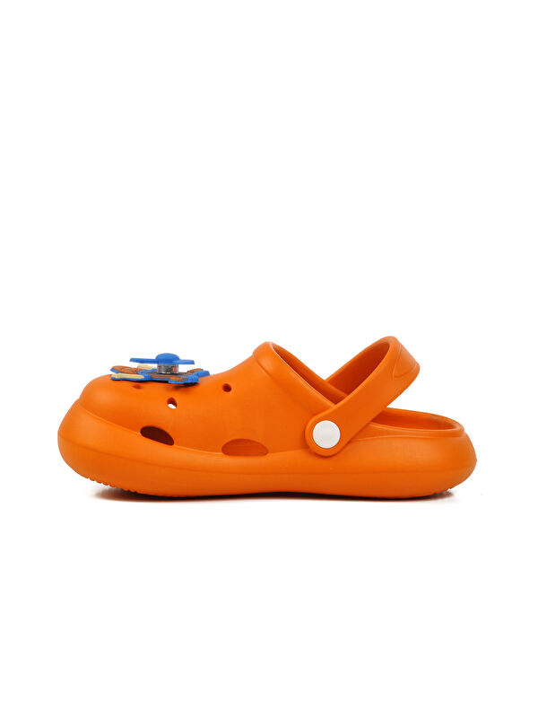 Turuncu Kız Çocuk Sabo Terlik Yumurcak - Görsel 3