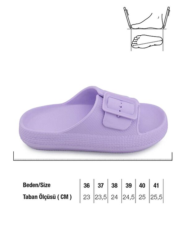 Kadın Yazlık Tek Toka Ayarlanabilir Eva Banyo Bahçe Havuz Plaj Terlik - Görsel 3